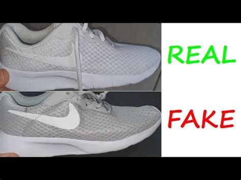 nike tanjun real vs fake|how to identify a fake nike.